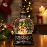 Christmas Snow Globes, Adoration of The Magi Nativity Manger Scene, Silent Night Music Water Lantern, Holiday Decorations Gifts for Family, Children or Friends