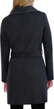 Tahari Women's Peacoat Wool Blend Lapel Collar Trench Coat