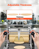VEVOR Electric Tortilla Maker, Automatic Corn Tortilla Making Machine with Non-Stick Coating and Two Molds(4 in + 6 in), Electric Chapatti Machine Suitable for Produce Sopes Roti Pita Tortilla Pizza