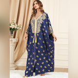Embroidered Abaya Kaftans for Women Modern Elegant Dubai Moroccan Dubai Kaftan Dresses Abaya for Women Muslim Dress