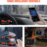 VEVOR 8KW Diesel Heater, 12V/24V All in One Diesel Air Heater, with Bluetooth APP Control, Remote Control and Display Screen, CO Alarm, Fast Heating Portable Diesel Heater for Vehicles and Garage