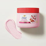 Dove Pomegranate & Shea Butter Body Scrub Exfoliates and Deeply Nourishes for Smooth, Radiant Skin 15 oz