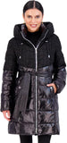 Vince Camuto Hooded Women's Puffer Jacket Womens Winter Coat with Removable Belt