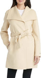 Tahari Women's Peacoat Wool Blend Lapel Collar Trench Coat