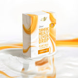Dove Plant Milk Cleansing Bar Soap Turmeric Milk & Lemon Drop Glow Booster 4 Count for Moisturized Skin Gentle Cleanser, No Sulfate Cleansers or Parabens, 98% Biodegradable Formula 5 oz