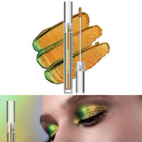 Jolilab Metallic Liquid Chameleon Eyeshadow, Multi-Dimensional Eye Looks, Long-lasting Holographic Glitter Multichrome Eyeshadows Makeup (#Peacock+Wonder+Ember)