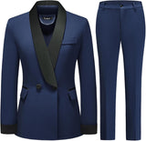 Women's Pants Suit 2 Piece Set Smil Fit Jacket Shawl Sollar Blazer Dress for Women