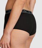 Victoria's Secret PINK Cotton Logo Boyshort Panty Pack, Panties for Women, Fall Basic Pack, M