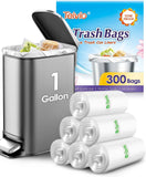 10 Gallon 200 Counts Extra Strong Trash Bags Tall Kitchen Garbage Bags by Teivio, 9 Gallon 10 Gallon,Bathroom Trash Can Bin Liners, Intended for Home,Plastic Bags for office kitchen Garden,Black
