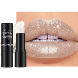 Jolilab Sparkling Lip Gloss, Long Lasting Waterproof Moisturizer Lip Balm Glitter Shimmer Metallic Lipstick, Diamond Shiny Bold Glow Goth Lipstick for Women Girls, Non-sticky (1, 07#)
