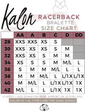Kalon Women’s 4 Pack Racerback Sports Bralette Seamless Wireless Comfort Bra