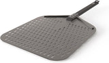 Ninja XSKOPPL Woodfire Outdoor Perforated Pizza Peel, Compatible with Ninja Woodfire Outdoor Oven (OO100 series), Hanging Drawstring, Aluminum, Grey/Black