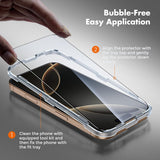 UNBREAKcable Screen Protector for iPhone 16 Pro, Pack of 3, HD Tempered Glass Screen Protector [Full Coverage] [Easy Installation][Free Bubbles][Only for Apple iPhone 16 Pro]