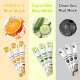 LZYLLS 24 Pcs Clay Face Mask with Brush,Hydrating Mud Face Mask Set,Deep Cleaning Oil Control Clay Facial Masks for Blackheads Remover,Mud Facial Masks Skincare Gift Set