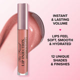 Too Faced Lip Injection Maximum Plump Extra Strength Lip Plumper Gloss | Hydrating + Plumping, 0.14 Fl Oz, Original