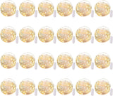 Brightown 12 Pack LED Fairy Lights Battery Operated String Lights - 7ft 20LED Waterproof Silver Wire Firefly Starry Moon Lights for DIY Crafts Wedding Table Centerpieces Party Bedroom Christmas