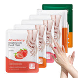 LZYLLS 6 Pairs Hand Masks Moisturizing Gloves, Hydrating Hand Mask Moisturizer Gloves Care for Dry Cracked Hands, Smooth Long Lasting Soft Firming Hand Mask Gift Set for Men Women（A