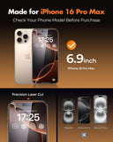 UNBREAKcable 2+2 Pack for iPhone 16 Pro Max Screen Protector & Lens Protector