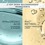 RoC Retinol Correxion Max Daily Hydration Anti-Aging Face Moisturizer with Hyaluronic Acid, Oil Free Skin Care Cream for Fine Lines, Dark Spots, Post-Acne Scars, Retinol Moisturizer, 1.7 Ounces