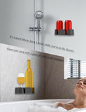 NOTMBESTM Shower Drink Holder for Beer, Drink, Wine, Bottle, Can, Coffee, Shower Beer Holder Fit for Wall or Desk Cup Organizer, Shower Cup Holder for Bath Wine Glass, Give It as a Gift (Black)