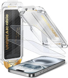 UNBREAKcable Screen Protector for iPhone 16 Pro Max, Pull-To-Protect Easy Installation, Auto Dust-Elimination, 9H+ Military-Grade Tempered Glass, Bubble-Free, Case Friendly, HD Clear, 6.9 Inch, 2 Pack