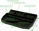 Mind Reader Under Desk Sliding Compartment Organizer, Black