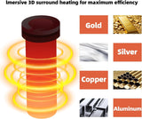 GTE Gold Melting Furnace – 1+3 KG Electric Digital Smelting Kiln Kit, 1800W 2100°F for Gold Silver Copper Aluminum (110V)