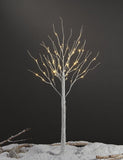 LIGHTSHARE LED Birch Tree Light Set - 4ft, 6ft, 8ft Trees with Warm White Lights - Indoor Outdoor Christmas Wedding Party Decorations (3-Pack)