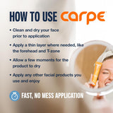 Carpe Sweat Absorbing Face Lotion for Oily Skin Control, Mattifying Face Lotion with Moisturizing Hyaluronic Acid and Squalane, Fragrance Free, 1.35 oz