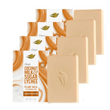 Dove Plant Milk Cleansing Bar Soap Coconut Milk & Sugar Lychee Smooth Revitalizer 4 Count for Moisturized Skin Gentle Cleanser, No Sulfate Cleansers or Parabens, 98% Biodegradable Formula 5 oz