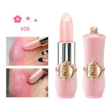6 Pcs/Set Flower Jelly Lipstick Set Temperature Change Moisturizer Long Lasting Nutritious Balm Magic Color Change Lip Gloss