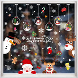 438Pcs Snowflake Window Cling Stickers for Christmas Decorations, 10 Sheets Christmas Window Clings of Different Shapes Xmas Decals for Glass Home Decor Indoor and Outdoor Party Supplies