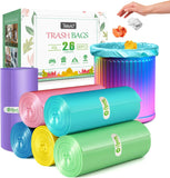 10 Gallon 200 Counts Extra Strong Trash Bags Tall Kitchen Garbage Bags by Teivio, 9 Gallon 10 Gallon,Bathroom Trash Can Bin Liners, Intended for Home,Plastic Bags for office kitchen Garden,Black