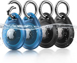 UNBREAKcable AirTag Holder, [4-Pack] IPX8 Waterproof AirTag Keyring Cover Case for Apple AirTag, Full-Body Covered AirTag Holder for Pet Collar, Keys, Bags