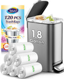 10 Gallon 200 Counts Extra Strong Trash Bags Tall Kitchen Garbage Bags by Teivio, 9 Gallon 10 Gallon,Bathroom Trash Can Bin Liners, Intended for Home,Plastic Bags for office kitchen Garden,Black