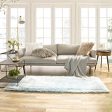 Ashler faux fur rug, Fluffy Shaggy Area Rug Ultra Soft 2 x 3 Feet Sheepskin Fur Rug, Navy Blue Fuzzy Rug Machine Washable Shag Rug, Nursery Decor Throw Rugs for Bedroom, kids room, Living Room