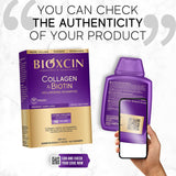 Bioxcin Biotin Supplement and Shampoo Set for Hair Loss Treatment and Hair Health Support