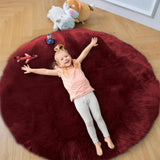duduta White Faux Sheepskin Throw Rug 2x3 ft, Fluffy Shag Fur Chair Cover Small Bedside Dorm Rug Non Slip Washable