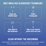 Ninja SLUSHi Max XXL Smart Frozen Drink Maker | Top Performance & Smart Technology, Party-Size 150oz Capacity, No Ice Needed, 6 Programs, Ideal Temp & Texture up to 12 hours | Peach FS605
