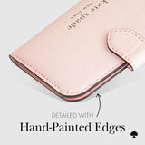 kate spade new york Morgan Magnetic Phone Wallet/Card Holder - Compatible with MagSafe Phones and Cases - Chalk Pink