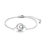Silver Plated Stars Heart Shape Butterflies Clover Clasp Bracelet for Women Fit Original Charms Beads DIY Making Gift