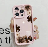 Gentle-style Retro Dried Flower Phone Case Airbag Drop-Proof Phone Protector