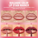 Jolilab Matte Lip Liner Lip Oil Set, Lip Makeup Set Natural Smooth Long-Lasting And Hydrating Beauty Daily Cosmetics Gift for Girls Easy-to-Use（12pcs）