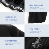 BAMBOO COOL Men's Long Boxer Briefs Performance Long Leg Sports Boxer Brief Underwear MultiPack