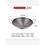 Thickened Stainless Steel Non-Stick Honeycomb Dry Pot