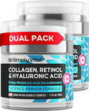 Anti-Aging Face Moisturizer with Retinol, Collagen & Hyaluronic Acid - Made in USA - Moisturizer Face Cream for Women & Men - Firming & Hydrating Neck Cream - Day & Night Skin Care - 1.7 fl oz