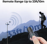 ATUMTEK Bluetooth Remote Shutter, Carbon Fiber Design, Rechargeable Camera Remote Control for iOS & Android Smartphones, Compact and Portable, with Type-C Charging, 10m Remote Range, Bluetooth 5.0