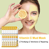 LZYLLS 24 Pcs Clay Face Mask with Brush,Hydrating Mud Face Mask Set,Deep Cleaning Oil Control Clay Facial Masks for Blackheads Remover,Mud Facial Masks Skincare Gift Set