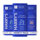 Harry's Extra-Strength Antiperspirant Deodorant, Sweat & Odor Control Antiperspirant for Men, Stone, 2.5 oz Pack of 3
