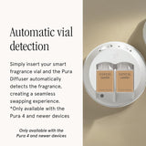 Pura x Studio McGee Home Scent Refill - Smart Air Diffuser - Up to 120-Hours of Luxury Fragrance per Refill - Home Essential - Clean & Safe Diffuser Fragrance - 2 Pack, Santal Vanilla